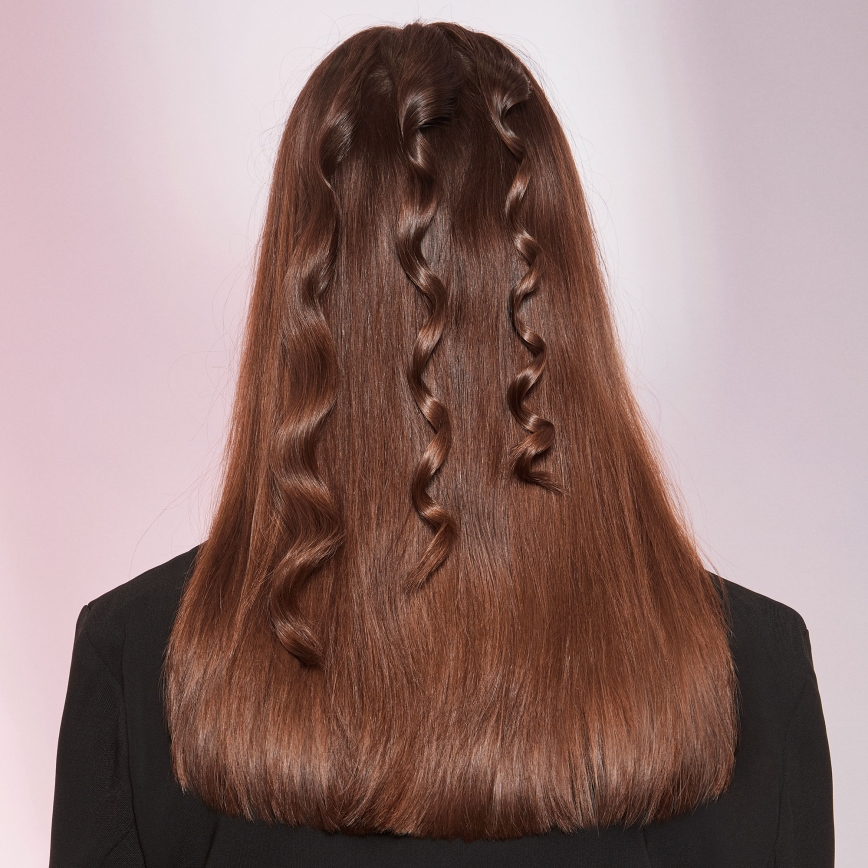 Bellissima 11949 - Конічна плойка для волосся 40W/230V чорна/рожева