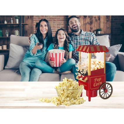 Beper - Апарат для попкорну 1200 Вт/230 В червоний