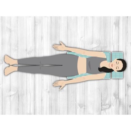 Beper - Акупрессурный коврик и подушка, мятного цвета