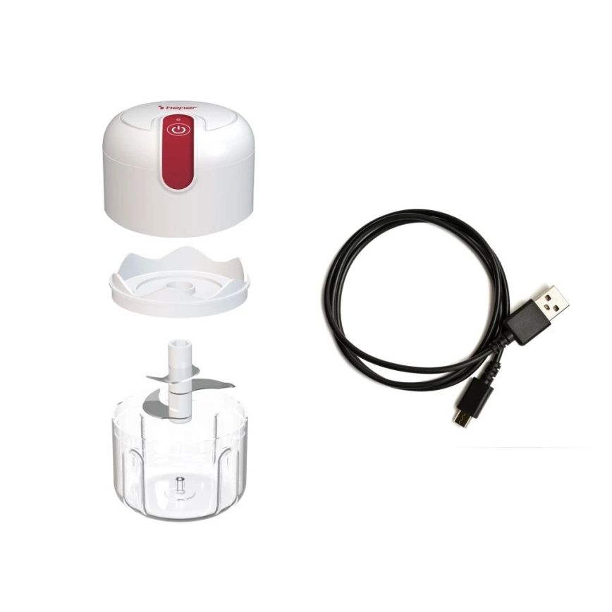 Beper - Аккумуляторный измельчитель 30W/5V 1500 mAh 250 ml