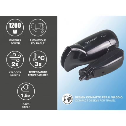Beper - Дорожный фен 1200 Вт/230 В