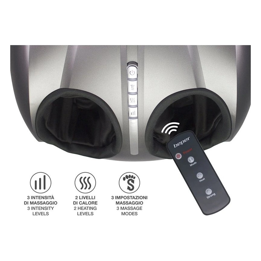 Beper - Масажер для ніг SHIATSU 36W/230V + з пультом дистанційного керування