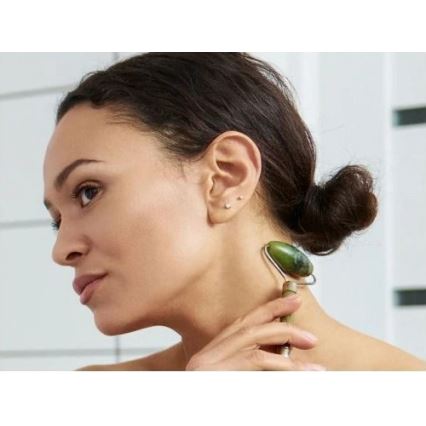 Beper - Массажный ролик и камень Gua Sha из нефрита