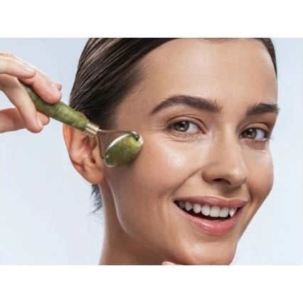 Beper - Массажный ролик и камень Gua Sha из нефрита