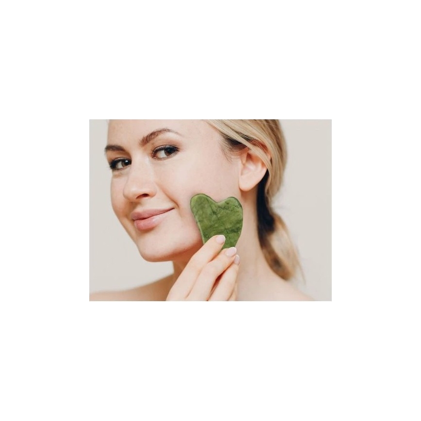 Beper - Массажный ролик и камень Gua Sha из нефрита