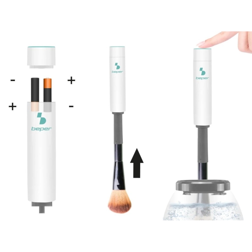 Beper - Очиститель косметических кистей 2xAAA