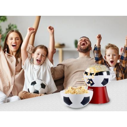 Beper - Попкорниця 1200 Вт/230 В футбольна/червона