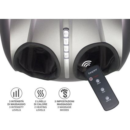 Beper - Массажёр для ног SHIATSU 36W/230V + дистанционное управление