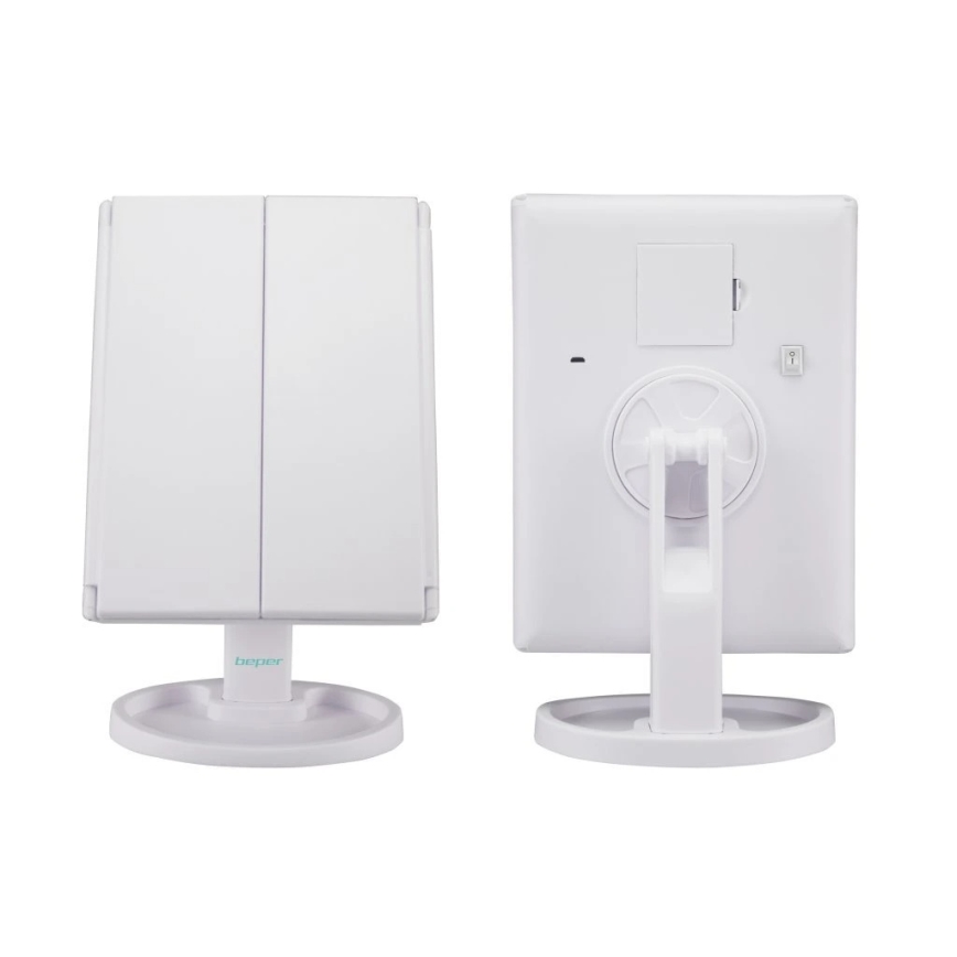 Beper - Косметичне дзеркало з LED-підсвіткою 4xAAA/5V