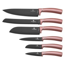 BerlingerHaus - Набор ножей из нержавеющей стали 6 шт. розовое золото/черный