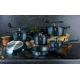 BerlingerHaus - Набор посуды с мраморной поверхностью 13 шт. синий