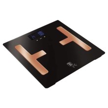BerlingerHaus - Напольные весы с LCD-дисплеем 2xAAA черный/розовое золото