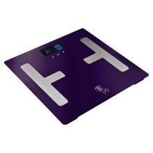 BerlingerHaus - Напольные весы с LCD-дисплеем 2xAAA фиолетовые/матовый хром
