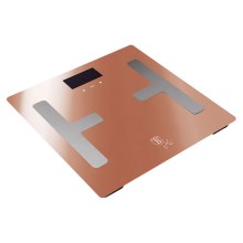 BerlingerHaus - Напольные весы с LCD-дисплеем 2xAAA розовое золото/матовый хром