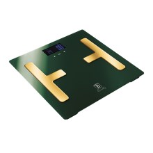 BerlingerHaus - Напольные весы с LCD-дисплеем 2xAAA зеленые/золотые