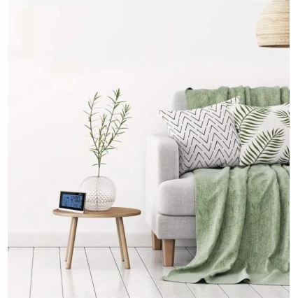 Беспроводная метеостанция с будильником 3xAAA + 2xAAA черный