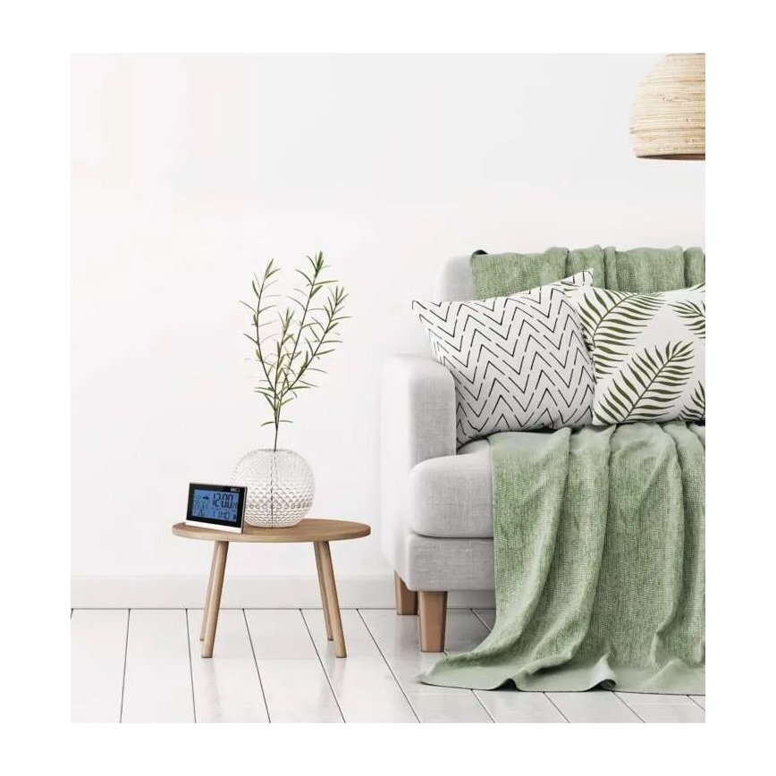 Беспроводная метеостанция с будильником 3xAAA + 2xAAA черный