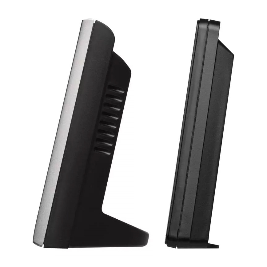 Беспроводная метеостанция с будильником 3xAAA + 2xAAA черный