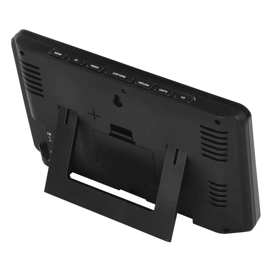 Беспроводная метеостанция с цветным ЖК-дисплеем и дождемером 3xAAA черный