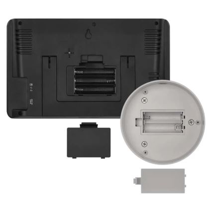 Беспроводная метеостанция с цветным ЖК-дисплеем и дождемером 3xAAA черный