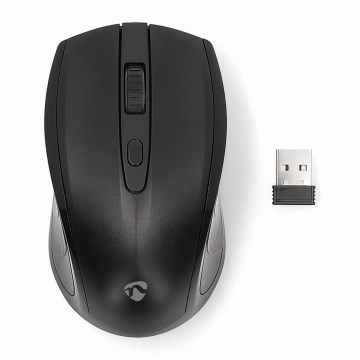 Беспроводная мышь 800/1200/1600 DPI 2xAAA черный