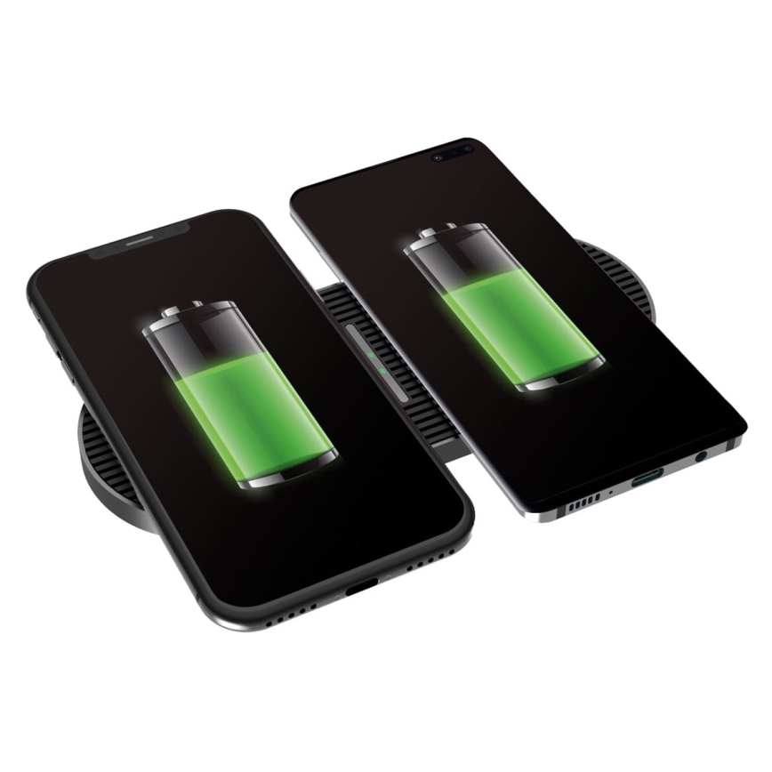 Беспроводное зарядное устройство 2x10W USB-C