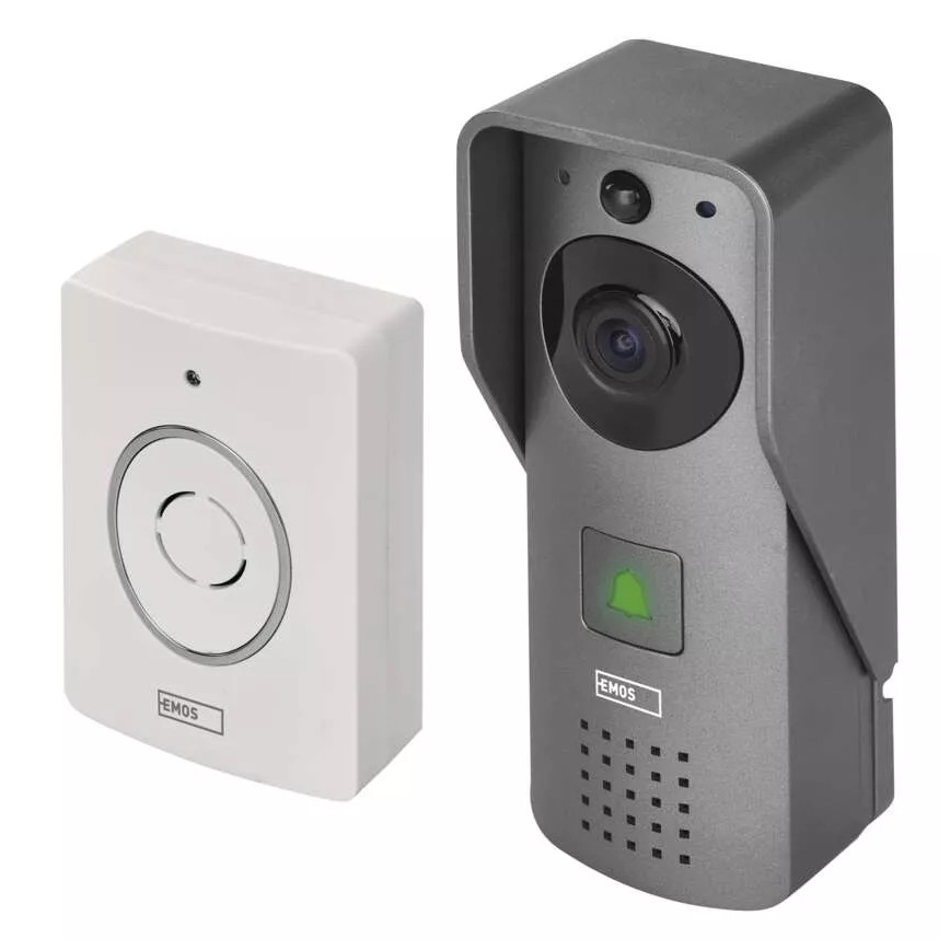 Беспроводной дверной видеозвонок с датчиком движения GoSmart 12V 3xAA IP44 Wi-Fi Tuya
