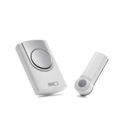 Беспроводной дверной звонок 3xAA IP44 белый/серебристый