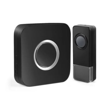 Беспроводной дверной звонок 3xAAA IP55 черный