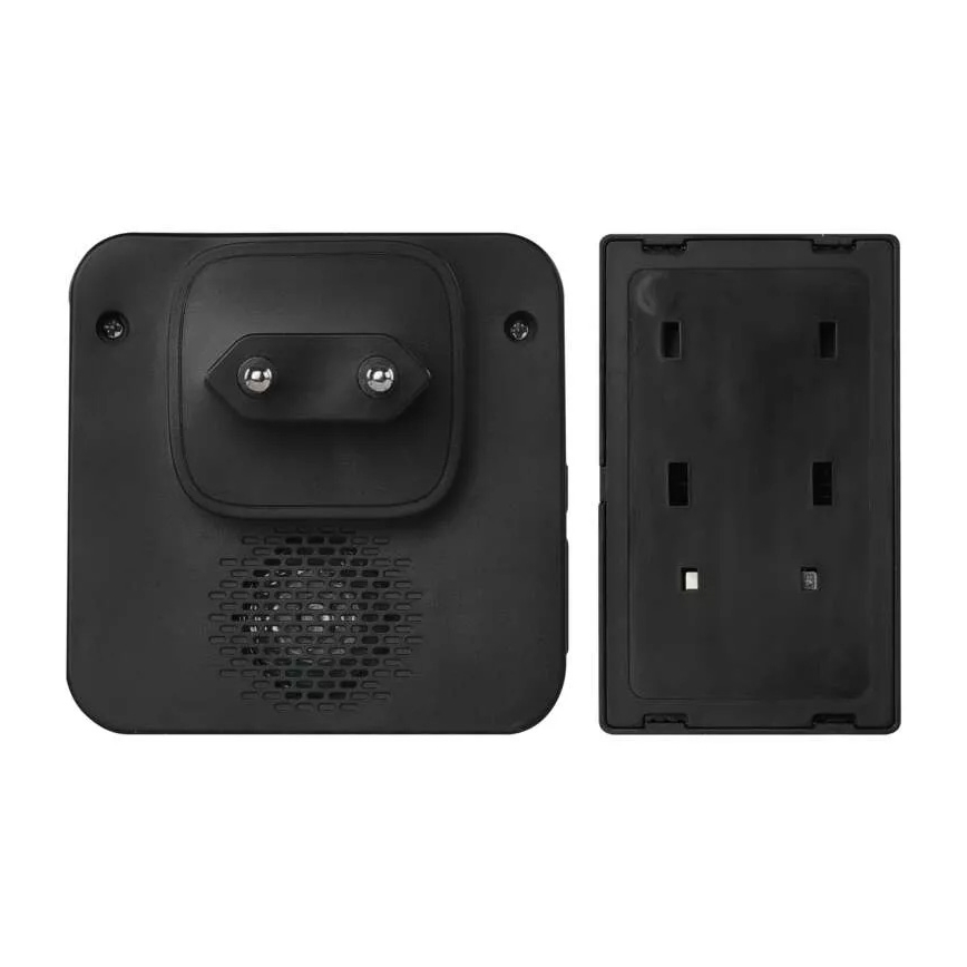 Беспроводной дверной звонок в розетку 230V IP44 черный