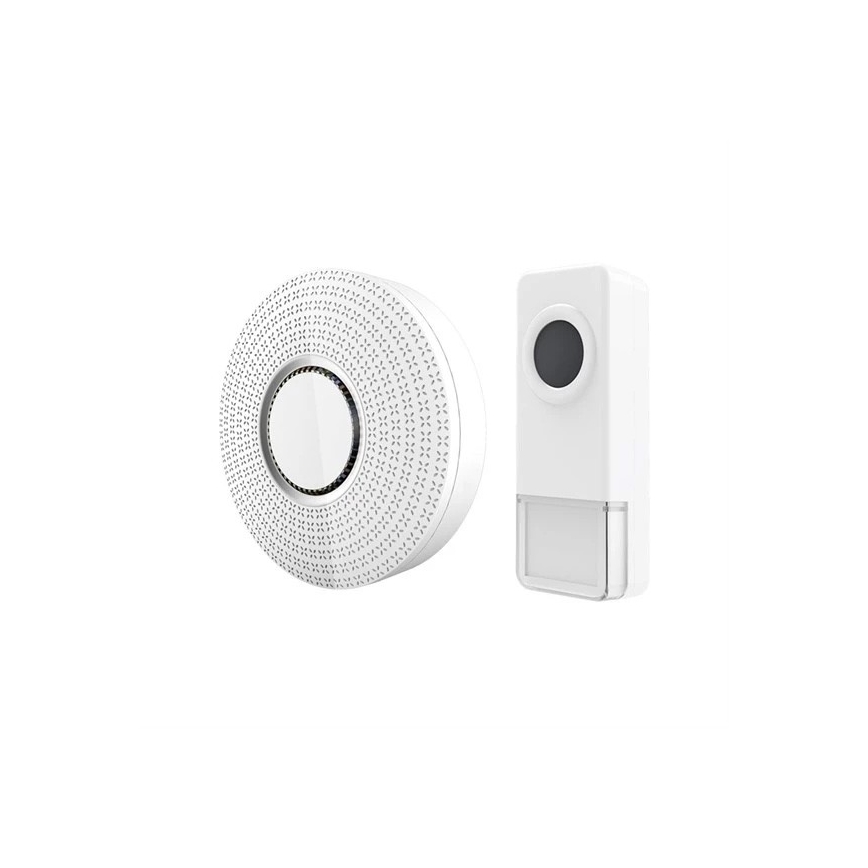 Беспроводной дверной звонок в розетку 230V IP55 белый
