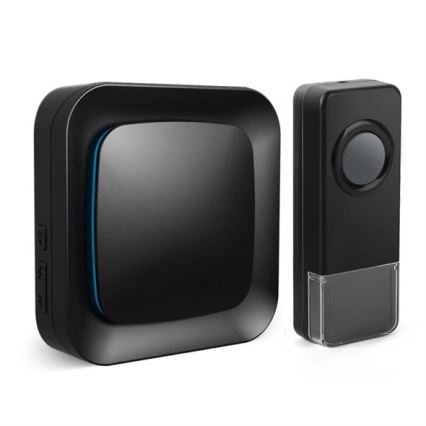 Беспроводной дверной звонок в розетку 230V IP55 черный