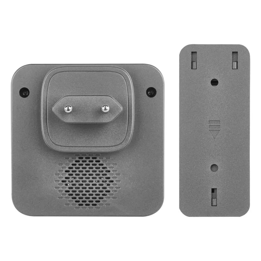 Беспроводной дверной звонок в розетку GoSmart 230V + 1xCR2032, серый, Wi-Fi