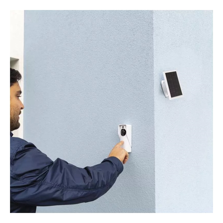 Беспроводной видеозвонок с солнечной панелью GoSmart 4400 мАч 3xAA IP44 Wi-Fi Tuya