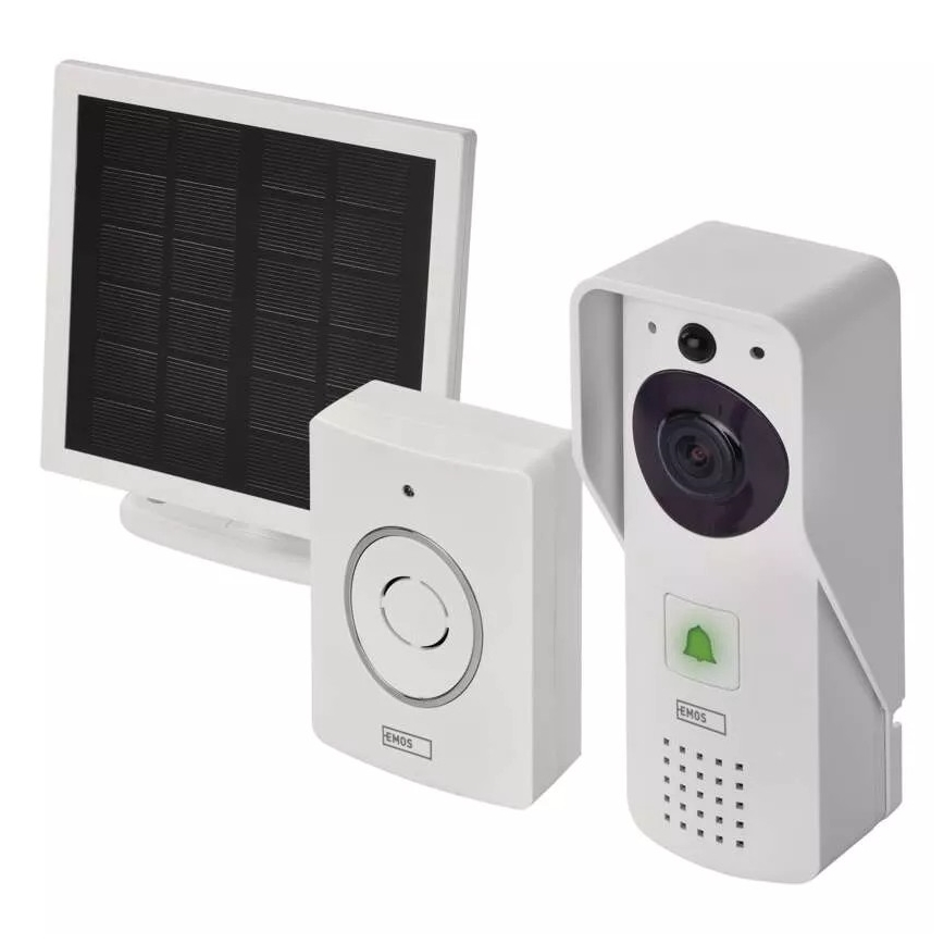 Беспроводной видеозвонок с солнечной панелью GoSmart 4400 мАч 3xAA IP44 Wi-Fi Tuya