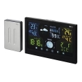 Бездротова метеостанція з будильником 3xAAA/5V + 2xAAA чорний