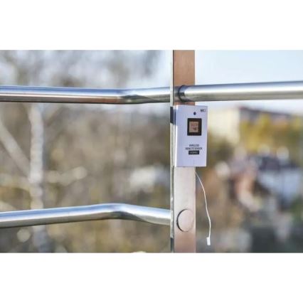 Бездротова метеостанція з будильником 5V/3xAAA + 2xAAA чорний