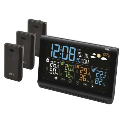 Бездротова метеостанція з трьома датчиками 5V/3xAAA + 2xAAA