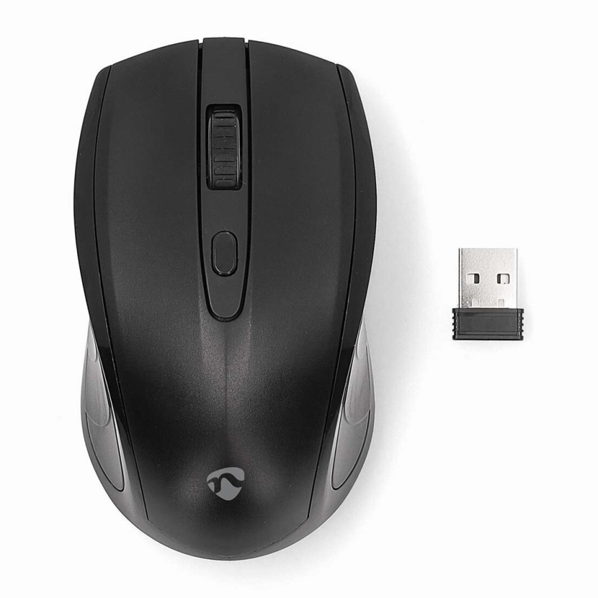Бездротова миша 800/1200/1600 DPI 2xAAA чорний