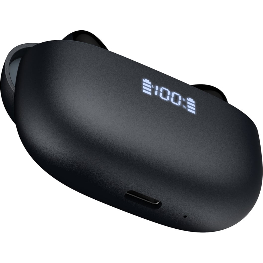 Бездротові навушники з ANC+ENC 300 мАг + 2x 40 мАг чорного кольору