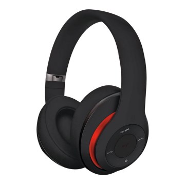 Бездротові навушники з Bluetooth, 400 мАг, чорні