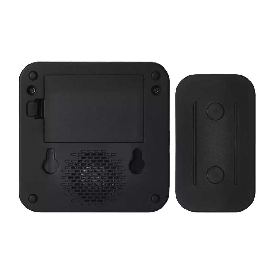 Бездротовий акумуляторний дверний дзвінок 3xAAA IP56 чорний