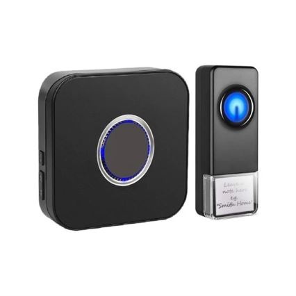 Бездротовий дверний дзвінок 3xAAA IP55 чорний