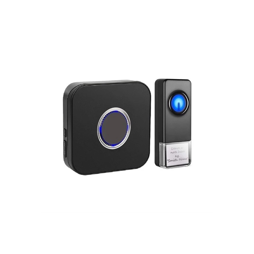 Бездротовий дверний дзвінок 3xAAA IP55 чорний