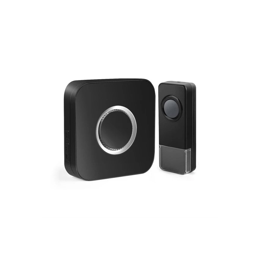 Бездротовий дверний дзвінок 3xAAA IP55 чорний