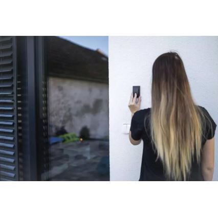 Бездротовий дверний дзвінок в розетку 230V IP44 чорний