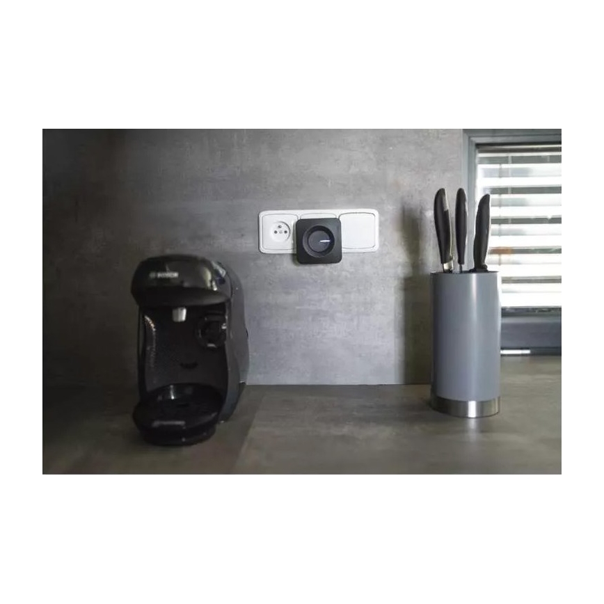 Бездротовий дверний дзвінок в розетку 230V IP44 чорний