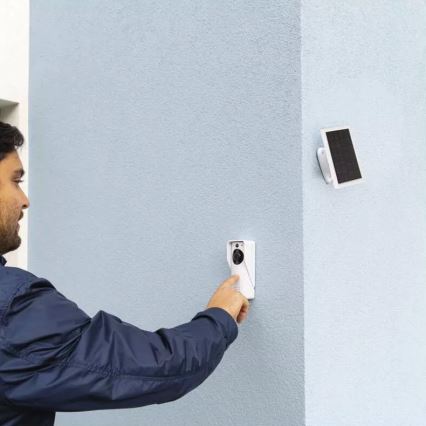 Бездротовий дверний відеодзвінок із сонячною панеллю GoSmart 4400 mAh 3xAA IP44 Wi-Fi Tuya