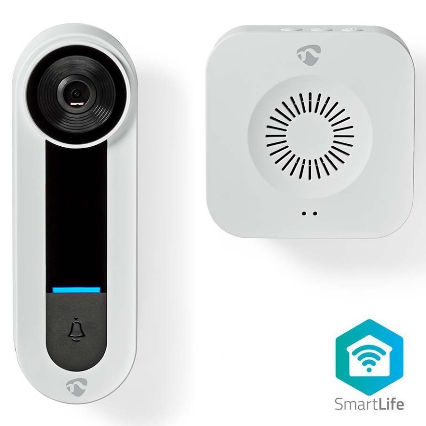 Бездротовий дверний відеодзвінок з датчиком Full HD 1536p 3xAA Wi-Fi IP65