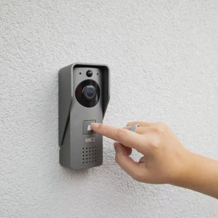 Бездротовий дверний відеодзвінок з датчиком руху GoSmart 12V 3xAA IP44 Wi-Fi Tuya